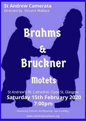 SancteAndrea's tweet photo. A change of venue for our visit to Glasgow on 15 February! Following our concert at St Mary’s RC Cathedral #Edinburgh We are absolutely delighted to be singing in St Andrew’s RC Cathedral #Glasgow @ArchdiocGlasgow @leocushley @WhatsOnGlasgow https://t.co/MWfYMp3q0M