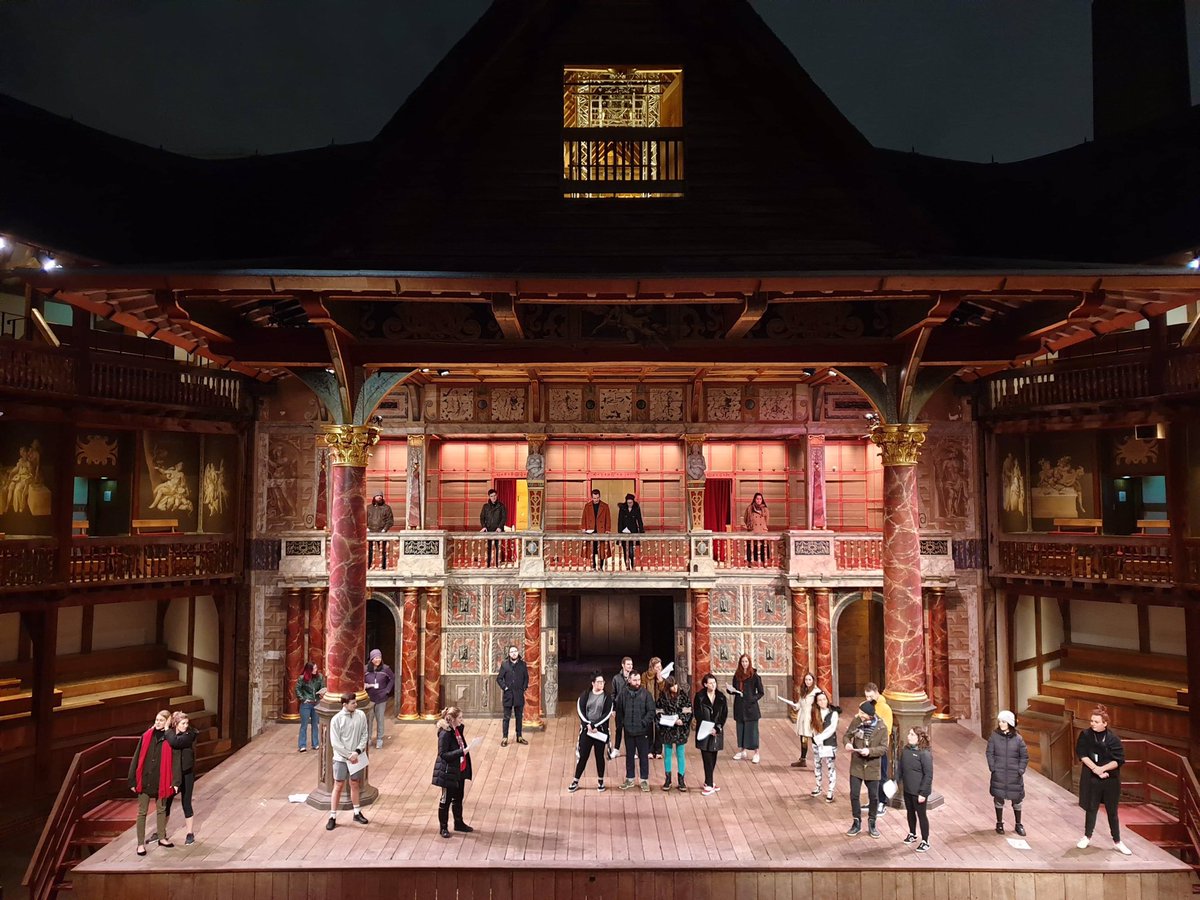 rcsmacct's tweet photo. In the meantime, we look back at what a month it’s been at @The_Globe, culminating in our sharing of Cymbeline and of Directors’ Scenes by Shakespeare’s contemporaries. Take a look at these sneak peaks from rehearsals  #masters #macct https://t.co/cZcWsoVnVB