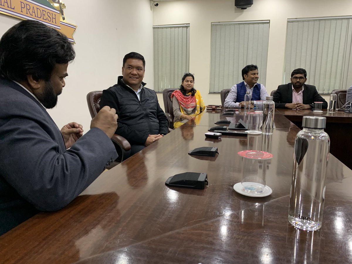 charlieisaacs's tweet photo. Thank you 🙏 Chief Minister Pemi Khandu for your time and your support for the #SmartVillage in initiative in Arunachal Pradesh! We look forward to future success. @PemaKhanduBJP https://t.co/z2aFADpule