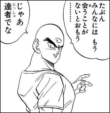 2枚目のシーン、「みんなにはもう会わない」とか言って居なくなった天津飯が、もう2度と登場しないかと思わせて唐突に出てきたシーンなんだよね
天津飯だ!というサプライズと
何処に居るのかもわからない彼らも反応していることから、地球全体まで響いてる様子を感じるナイスな演出なんだよね