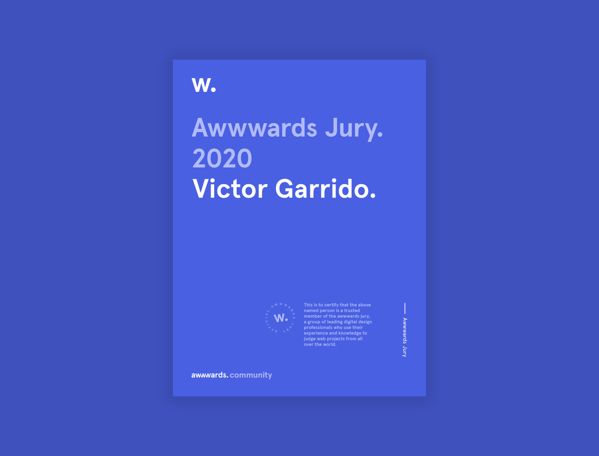 Super excited to join the @AWWWARDS jury panel! 
Looking forward to meeting the community at the #awwwards2020 conference in Amsterdam!