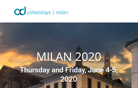 SPSMilan's tweet photo. Tornano gli eventi community in Italia! La SharePoint and Office 365 Community annuncia che il 4 e 5 Giugno 2020 ci sarà a Milano uno dei primi #CollabDays in Europa: https://t.co/wUFMg72ILx #sharepoint #microsoft365  #office365 https://t.co/3bgtAHs7Yg