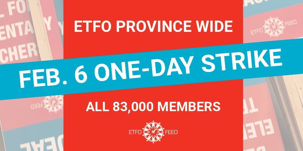 SLAR2023's tweet photo. Today 83,000 #ETFO members will take a stand against Ford’s cuts to publicly funded public education! #ETFOProud #ETFOStrong #ETFOStrike #cutshurtkids https://t.co/MUQmU5xbCX