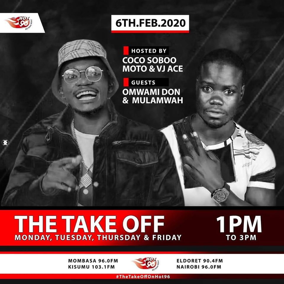 vjace_kenya's tweet photo. #Hot96takeoff @Omwami_Don on @Hot_96Kenya now... @CocoJahSeed @vjace_kenya ... tune in https://t.co/OMeDA6m6xH