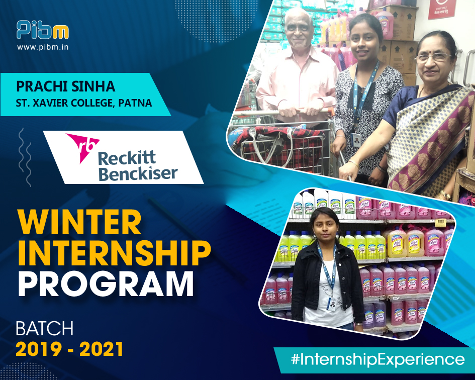 PunePIBM's tweet image. Ms. Prachi Sinha from PIBM&apos;s Batch 2019-21, bagged an exciting WIP opportunity with Reckitt Benckiser. Here&apos;s a glimpse of Ms. Prachi during her WIP.

#WinterInternshipProgram  #ReckittBenckiser #MastersWithPIBM #WIP2020 #PIBMPune