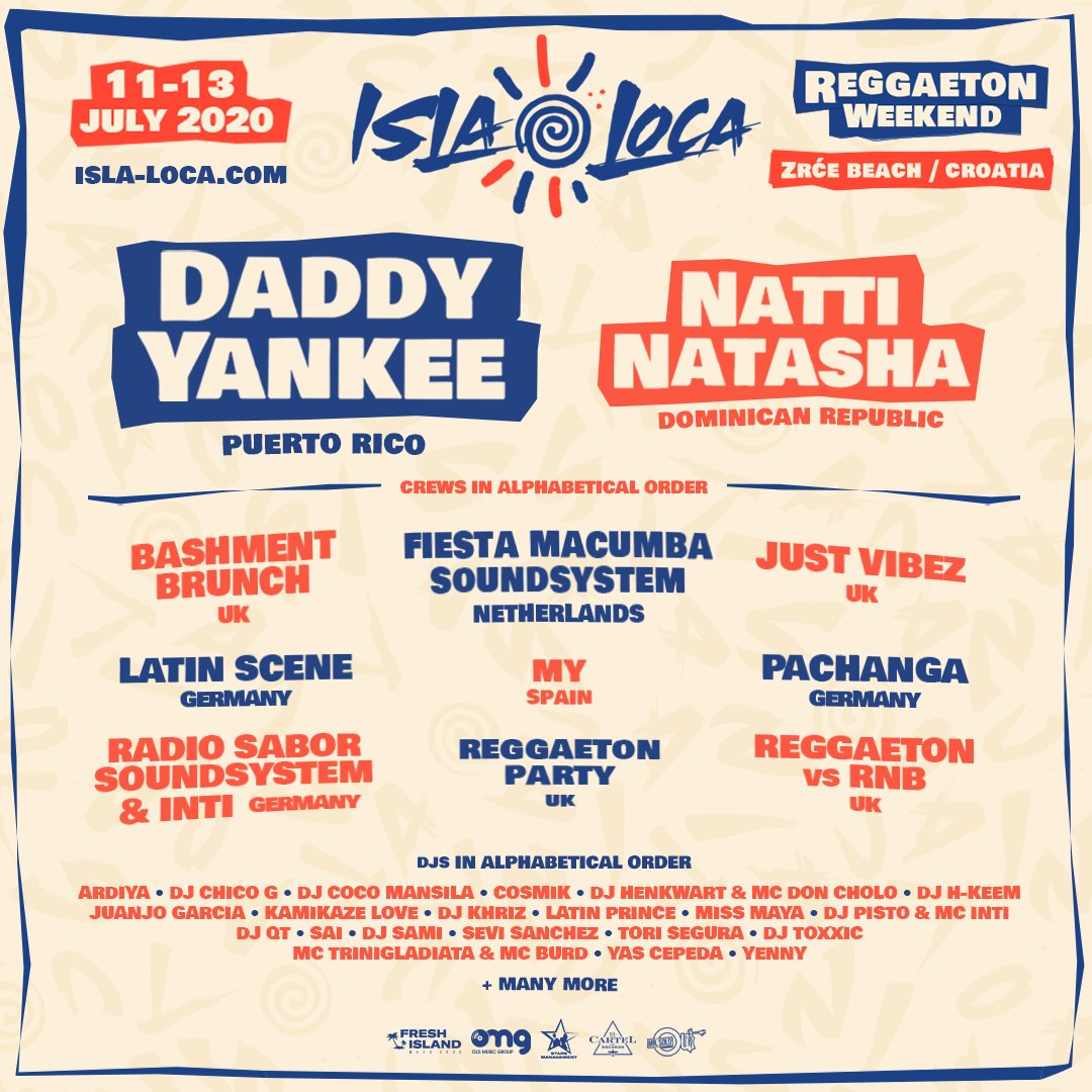 islalocafest's tweet photo. The moment you’ve been waiting for is here 🙏
Who’s ready to party with the King of Reggaeton @daddy_yankee and the Dominican queen @NattiNatasha?
🚨 48 HOUR FLASH COMPETITION 🚨
Head over to our Instagram to enter ⤵️
https://t.co/6RnSjmnjiJ https://t.co/6NpNeRKjDo