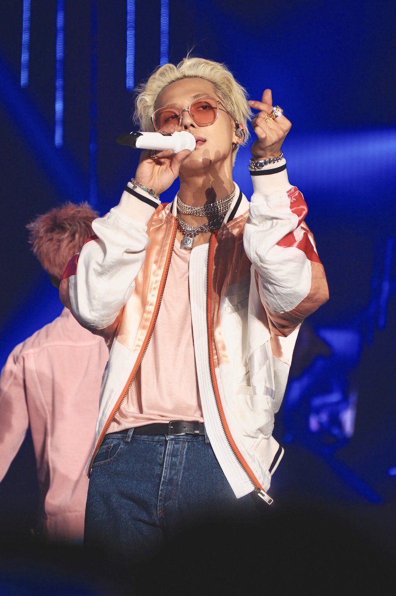 This peach-and-pinkish color looked good on him