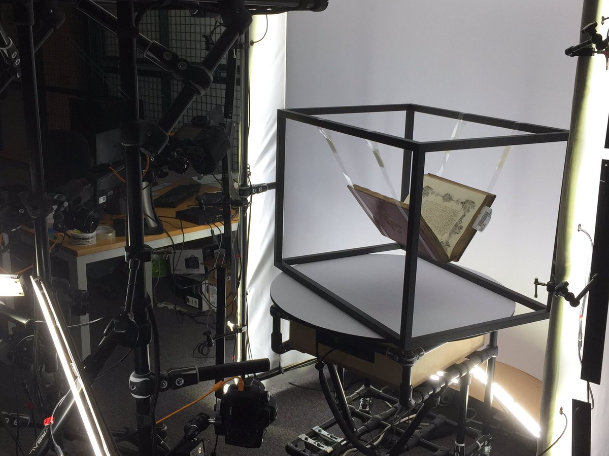 andyhappleyard's tweet photo. The new British Library 3D digitisation rig offering a new perspective @BL_Digitisation https://t.co/JJIPOT4ak5