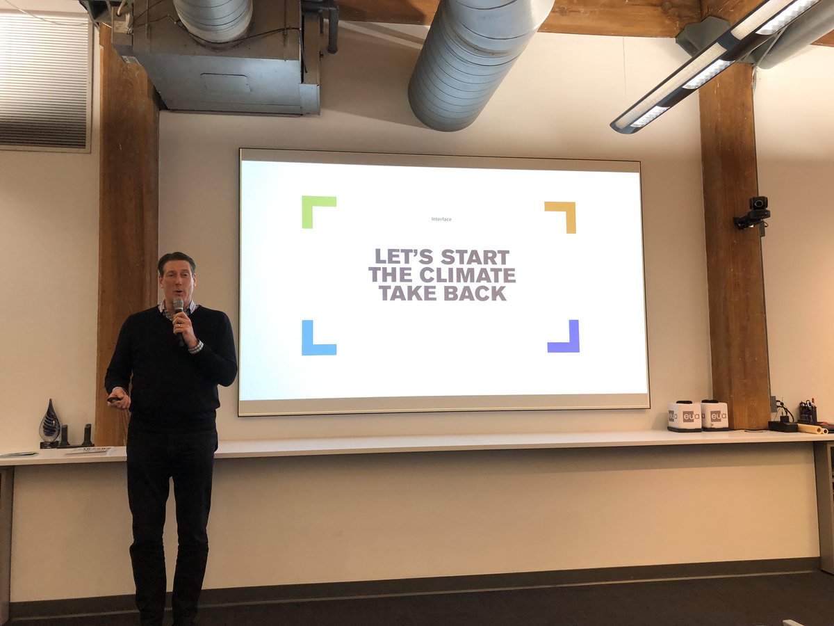 JackieP_EUA's tweet photo. Thank you at @InterfaceInc for the fantastic CEU! We need to take our climate back and it starts with every one of us. #livezero #lovecarbon #letnaturecool #leadtheindustrialrerevoltion 🌍🌍🌍🌞🌞🌞 @EUA #alwayslearning https://t.co/m7RsXmNuQm