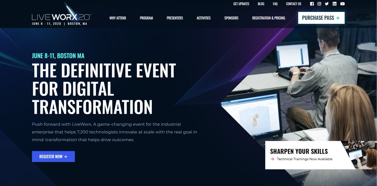 lukehansonuk's tweet photo. I wanted to let my contacts know that @PTC will be holding their annual #LiveWorx2020 exhibition in Boston, MA on 8th- 11th June.

#LiveWorx2020 showcases the latest @PTC #digitaltransformation #technology, product road maps and customer case studies.

https://t.co/MQ36xW2CXc https://t.co/nimubXEPB5