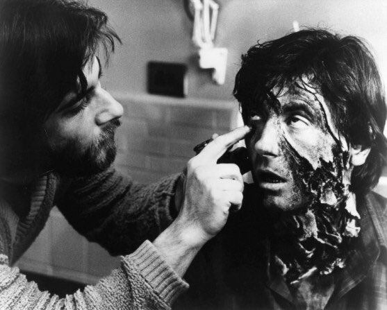 Here’s some BTS pics of Griffin Dunne and Rick Baker.