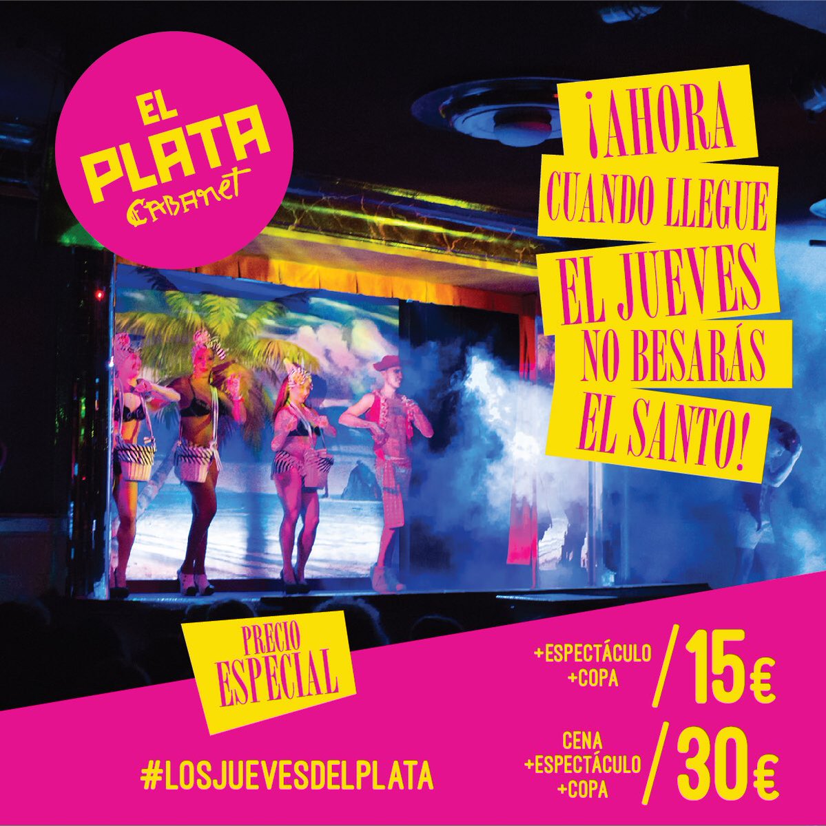 #losjuevesdelplata son diferentes . Un precio irresistible. Puedes reservar en elplata.com #cabaretzaragoza #espectaculozaragoza #espaciounico #turismozaragoza #eltubozaragoza