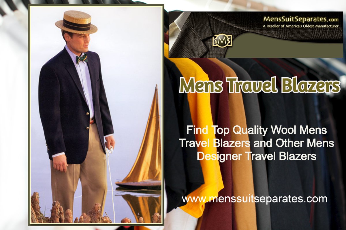 This smart &amp; stylish #MensTravelBlazer will compliment your slacks or weekend jeans like no other! Perfect for a casual look. goo.gl/4z2Jzh