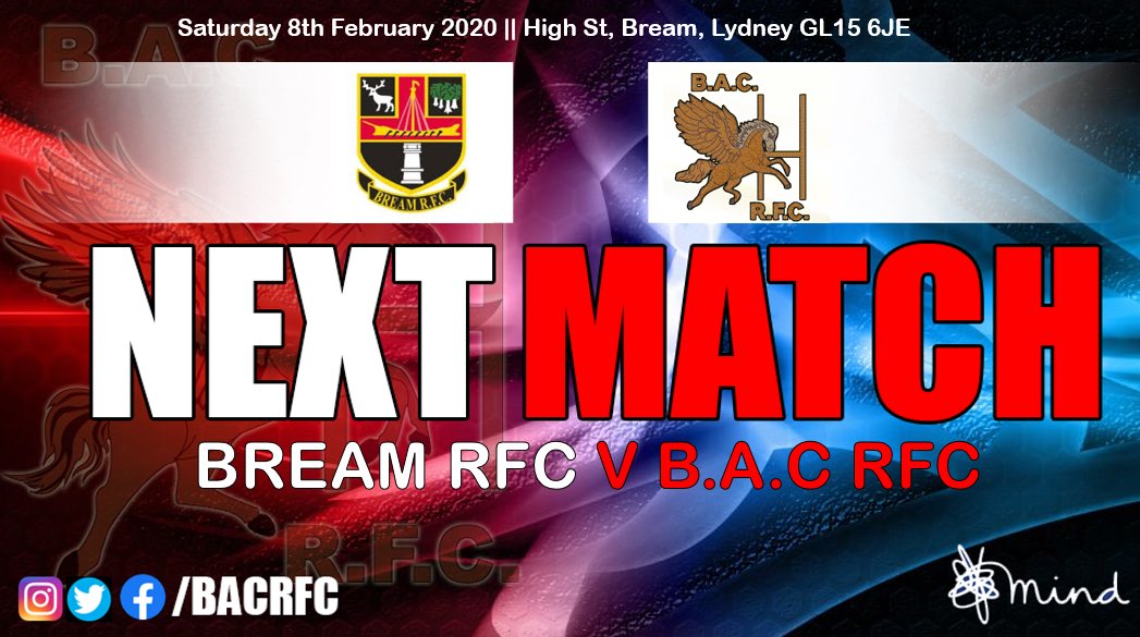 BACRFC's tweet photo. B.A.C RFC make their Wadworth 6X Gloucestershire County Cup Semi Final match travel to @BreamRFC for a 13:00 kick off.
.

Want to join BAC RFC? Click here:  https://t.co/8DNqOUcpFA

#BACRFC #WhyIJoinedBAC #C’monAero #BACFamily #TalkMarkTalkMoore #RugbyUnion #GressRootsRugby #Mind https://t.co/yr5zvXlCSt