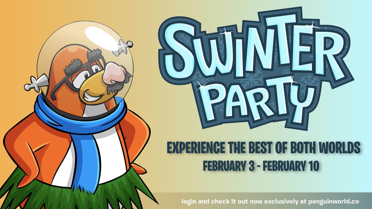 pinguiamigos's tweet photo. La Swinter Party ya está disponible; ¡Experimenta lo mejor de los dos lados! (También se le puede llamar Invierano o Verinvierno).

Solo en https://t.co/kcUqK5NJV6 https://t.co/I7ugNRukkf