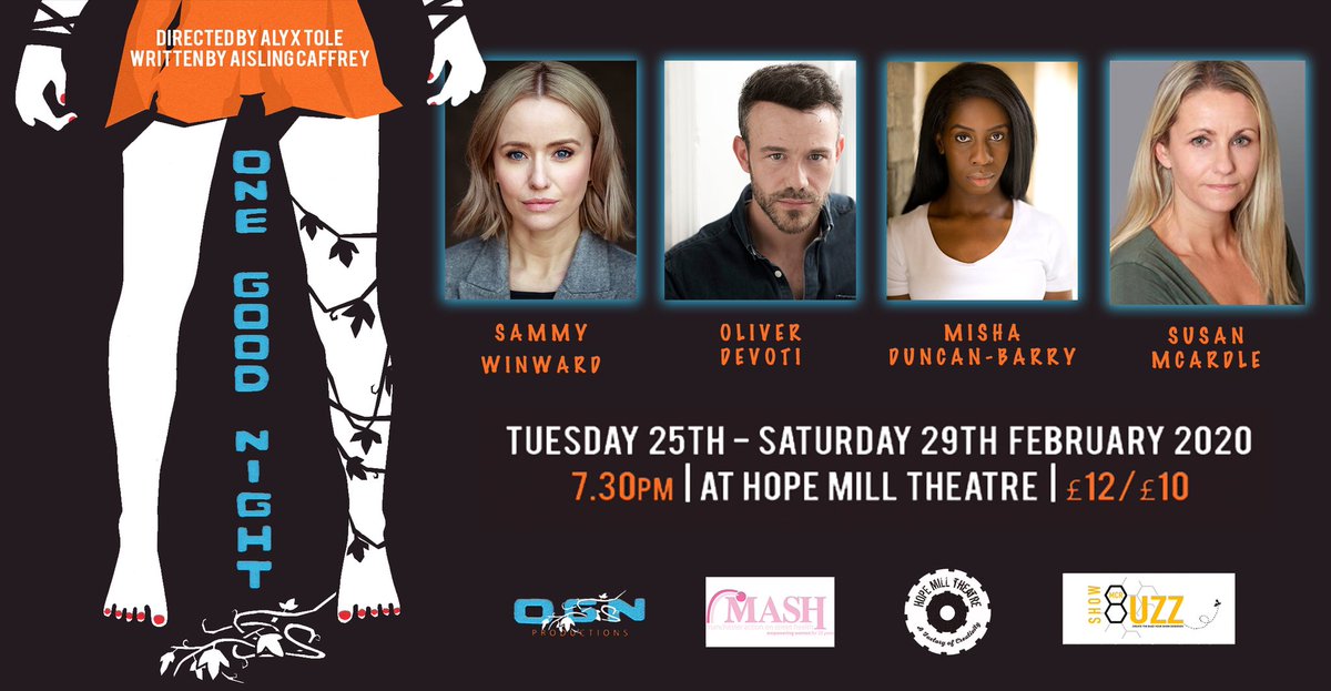 New writing fans, excellent egg <a href="/AislingCaffrey/">Aisling Caffrey</a>'s new play #OneGoodNight is @hopemilltheatr1 25-29th Feb. It's directed by the equally excellent <a href="/AlyxTole/">Alyx Tole</a>.

Tickets: hopemilltheatre.co.uk/events/one-goo…

You can also support this important work by pledging to here: gofundme.com/f/one-good-nig…