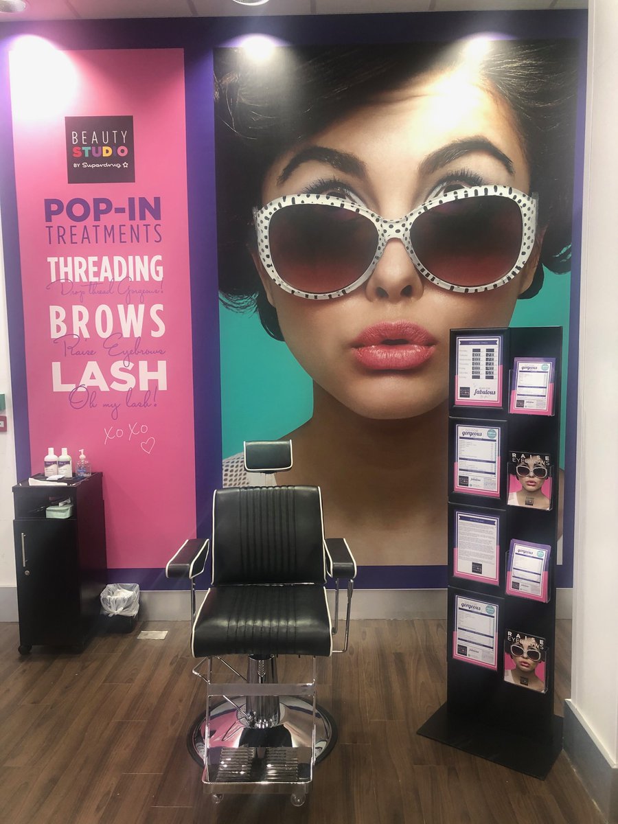 The Beauty Studio has arrived at Superdrug!! Threading,Brows and Lashes, no appointment needed ,just pop in. #Erneside