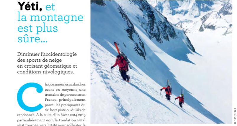 Plus d’infos sur l’#appli #Yéti ? On vous conseille cet article dans le dernier numéro d’#IGNMagazine ▶️ bit.ly/2vPtQkh