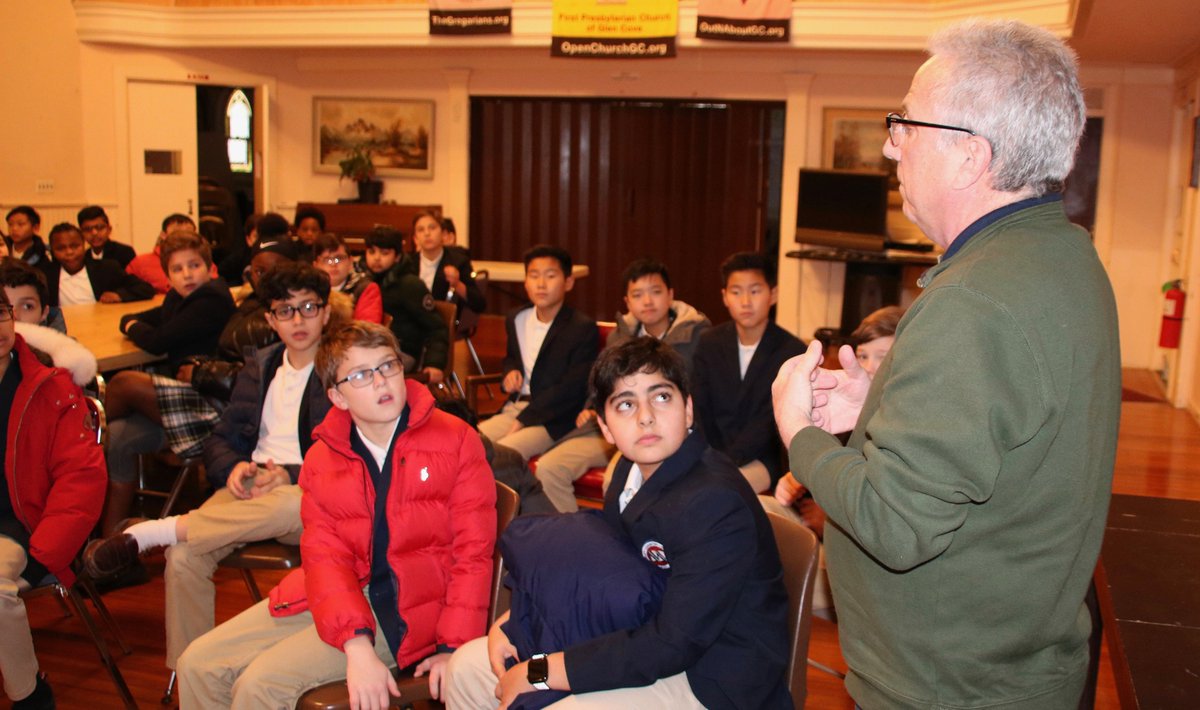BuckleyCDS's tweet photo. Buckley's sixth graders had the opportunity to visit the North Shore Sheltering Program in Glen Cove. The students heard from Board Member Steve Fortuna about the history and day-to-day operations of the Shelter. They brought supplies and  decorative placemats for the men. https://t.co/ElTwHnmyku