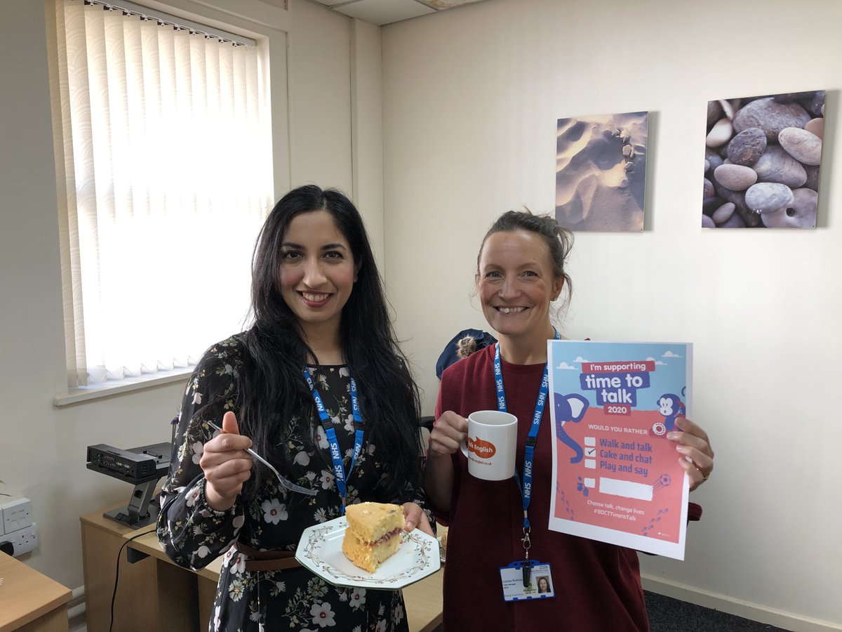 loulourob's tweet photo. The City team @MywellbeingC were supporting # #BDCTTimetoTalk with #walkandtalk and #cakeandchat. It's so important to check in on people, you never know what's going on for someone. The more we talk about mental health, the less awkward or fearful it will be. @BDCFT https://t.co/vV0xBEePEN
