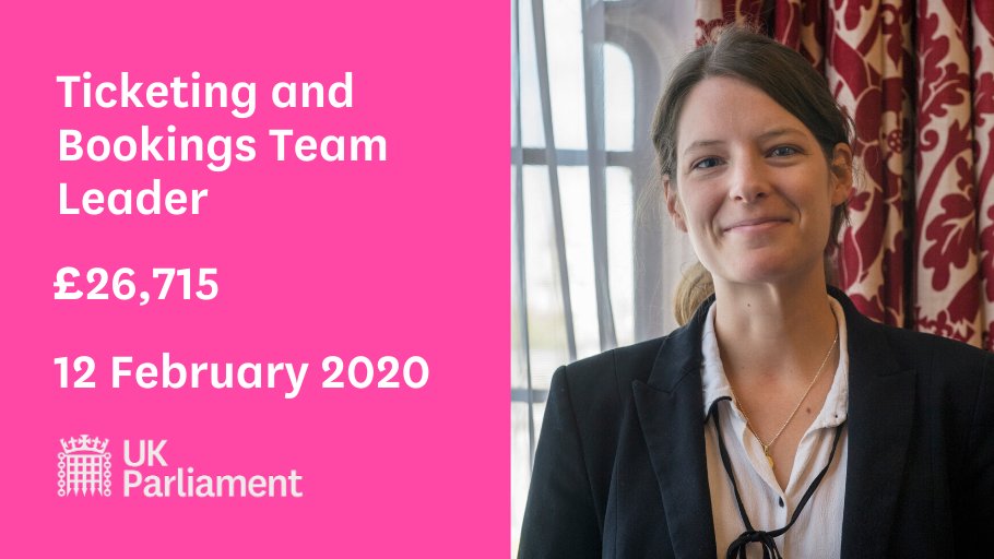 Ticketing and Bookings Team Leader. £26,715. 12 February 2020