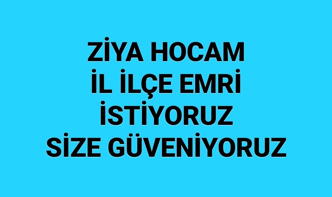 #ZiyaHcmÇocuklarımıziçin 

Sn bakanım sizden ilk kez uygulanacak birşey mi istiyoruz? 

Neden bu sessizlik
Lütfen bir açıklama yapın
Günlerdir mahfolduk
3,5 yıllık emeğinizin karşılığı bu mu?

<a href="/ziyaselcuk/">Ziya Selçuk</a> @hmzaydg <a href="/_aliyalcin_/">Ali YALÇIN</a> <a href="/TalipGeylan06/">Talip Geylan</a> <a href="/EmineErdogan/">Emine Erdoğan</a>