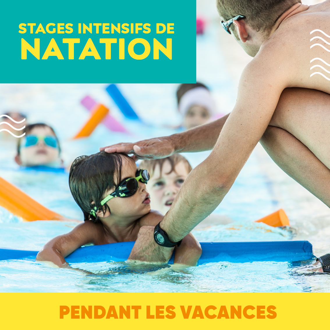 🏊 STAGES DE NATATION 🏊 
Les vacances approchent à grands pas ! Profitez-en pour inscrire vos enfants aux stages intensifs de natation proposés dans votre centre aquatique. ow.ly/wiM050yf4y2