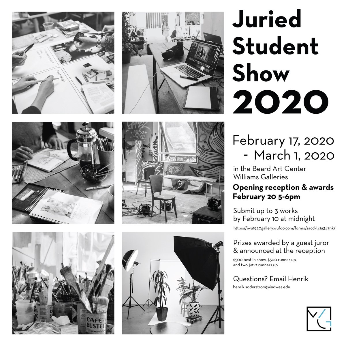 iwuartdesign's tweet photo. We are still accepting digital submissions for the 2020 Juried Student Show! 
Use the link mentioned in the post to submit up to 3 works by February 10th! 

#iwuartdesign #StudentShow https://t.co/PxYq9pSUqI