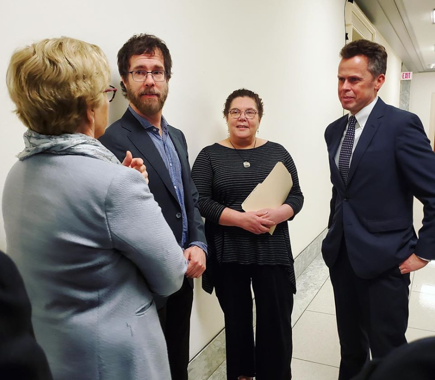 HumFed's tweet photo. We're on #CapitolHill this morning testifying for the humanities at the House Interior Appropriations Subcommittee hearing. Thank you to Beth Kane, director of Norway Memorial Library, for testifying on behalf of @NEHgov @NEH_FedState and the #statehumanities councils! https://t.co/fCzhac1T1y