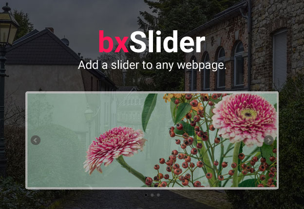 jqueryHub's tweet image. Fully Customizable Responsive jQuery Content Slider – bxSlider
👉 View More - tinyurl.com/tubtw65

Bxslider is a fully responsive and lightweight jQuery content slider plugin that supports most of the modern browsers and devices.