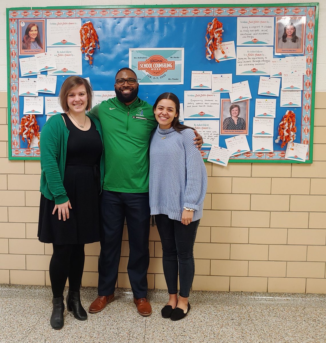Thank you Mrs. Badinghaus, Mr. Hardin, &amp; Miss Keys!  Happy National School Counseling Week!