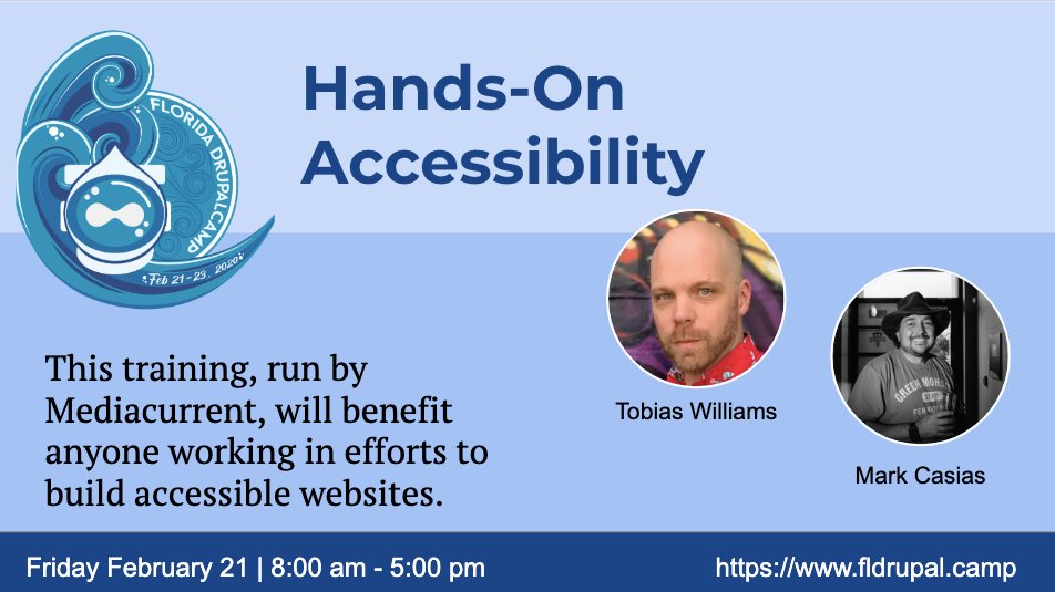 HANDS-ON ACCESSIBILITY poster - Friday February 21 | 8:00 am - 5:00 pm