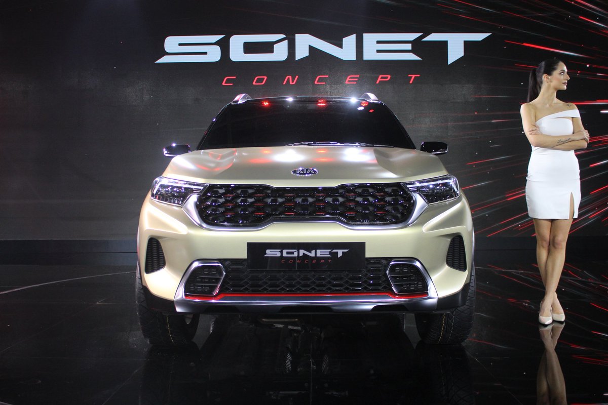 The Sonet Concept from Kia was so classy! #AutoExpo2020 #sonet #KiaSonetConcept