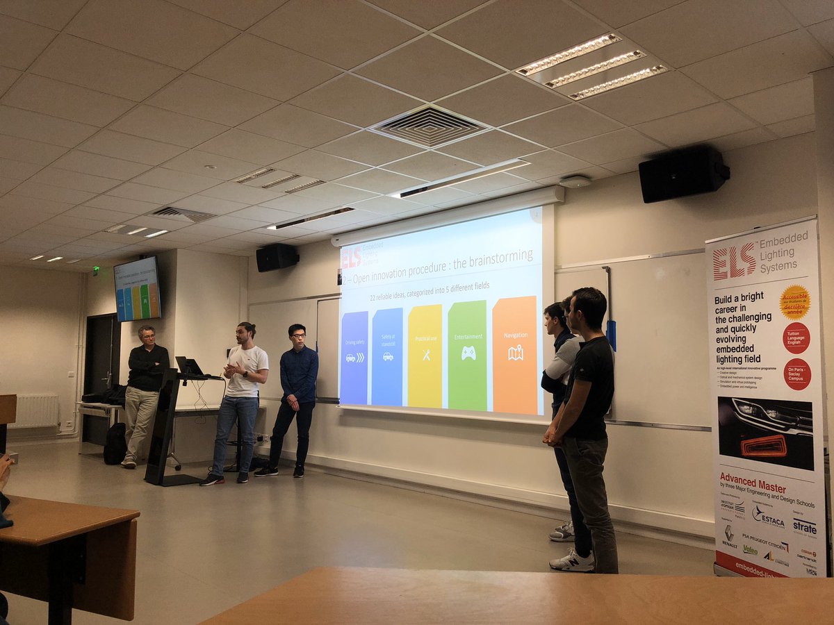 Estaca_twit's tweet photo. #ELSevent2020 les acteurs du Mastère Embedded Lighting Systems se réunissent pour découvrir les travaux des étudiants sur le sujet de l’éclairage embarqué #teamESTACA #innovation #embeddedlighting https://t.co/cgxUdcrZzJ