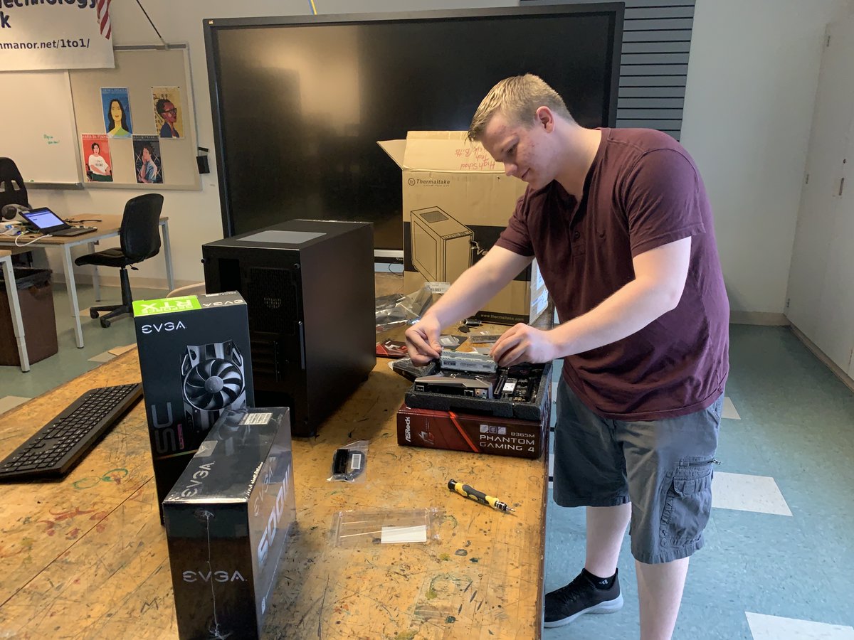 Check out student helper Aidan creating the desktop we are going to use for <a href="/arsandbox/">AR Sandbox</a>. So excited to see how this project will turn out!
