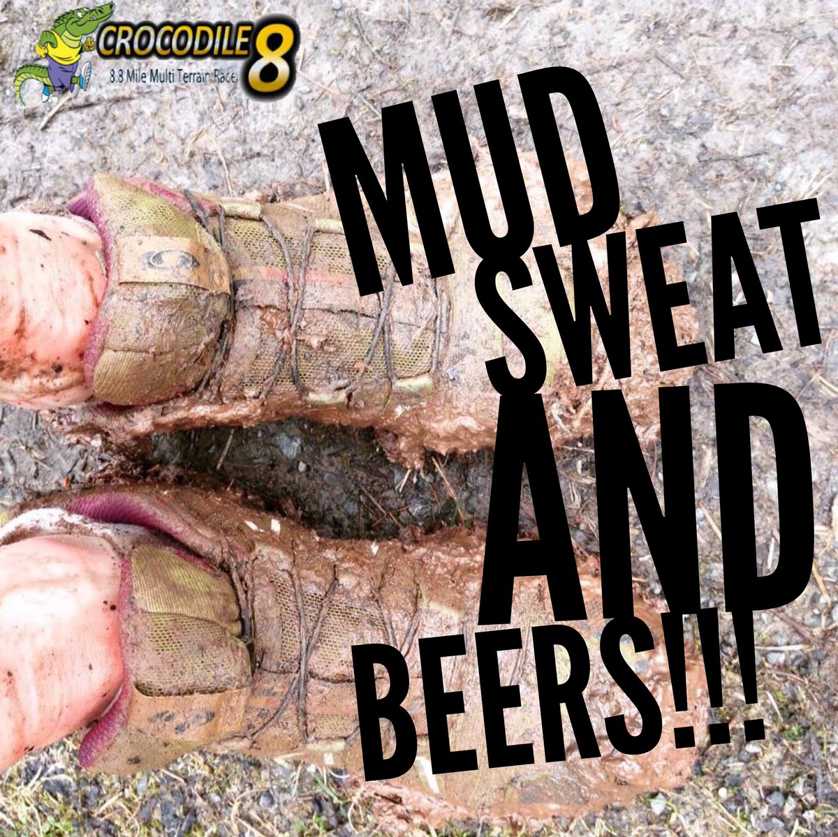 Did someone say our race is multi terrain? Well, there’s no fun in going in straight lines is there!?!
Join us May the 24th for some Mud, Sweat and a few Beers, only at The Crocodile 8!😃🐊