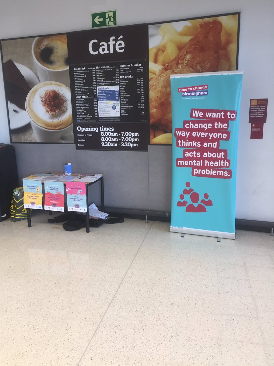 HandsworthPhoto's tweet photo. Time to talk day in Sainsbury’s northfield. I’m having conversations about having conversations about mental health #TimeToTalk #TimeToChange #ItsOkNotToBeOk https://t.co/F4c9lf6wa1