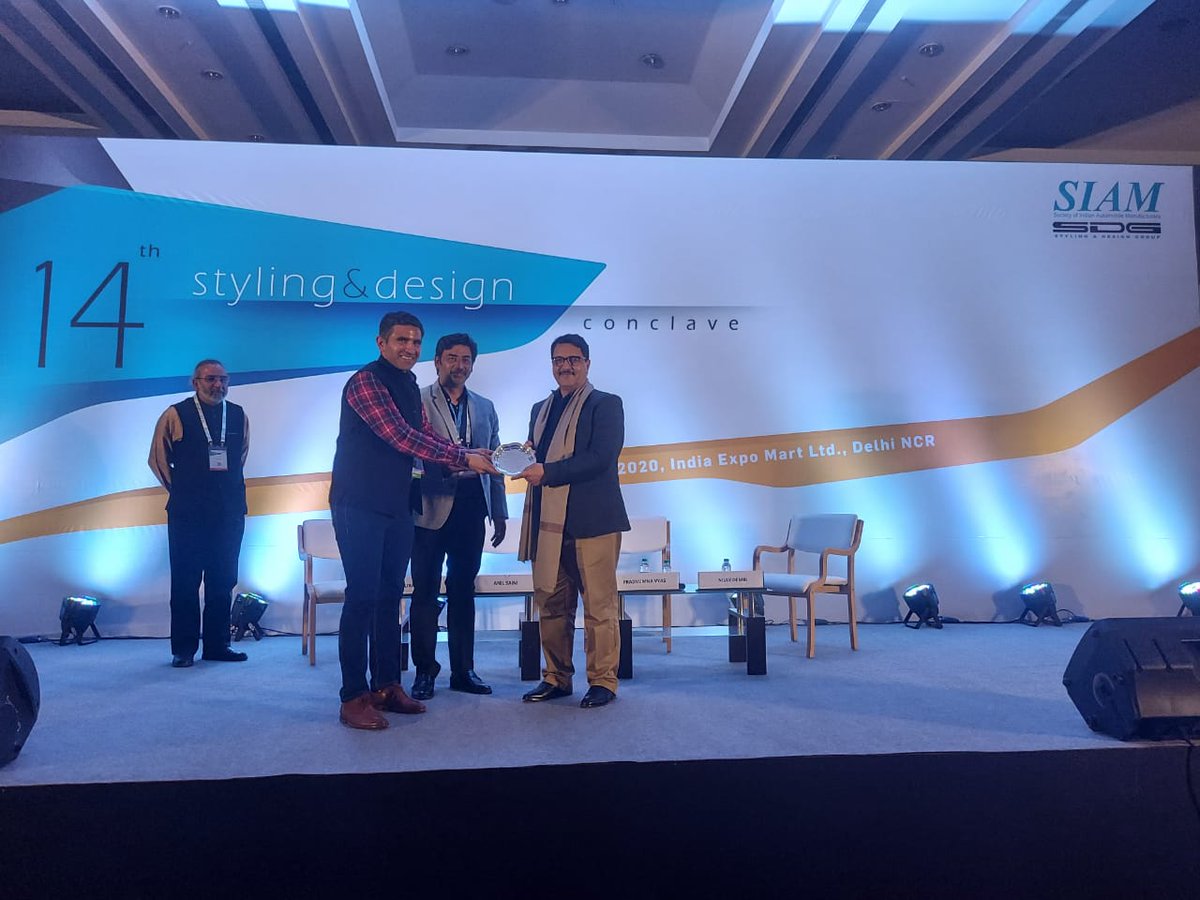 siamindia's tweet photo. Competitions like #Automotive Design Challenge are very important, as they help to discover budding talents in the field of #Design, says Mr Pradyuman Vyas, Ex Director, @NID_India. #BTNR #AutoExpo2020 #ADC19 https://t.co/Z7xPTzqTua