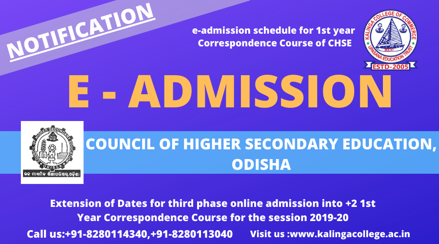 kccodisha's tweet photo. Extension of Dates for third phase online admission into +2 1st Year Correspondence Course for the session 2019-20
 
𝐓𝐨 𝐤𝐧𝐨𝐰 𝐞-𝐚𝐝𝐦𝐢𝐬𝐬𝐢𝐨𝐧 𝐬𝐜𝐡𝐞𝐝𝐮𝐥𝐞𝐬 𝐜𝐥𝐢𝐜𝐤 𝐡𝐞𝐫𝐞
https://t.co/lOhH0jztK9

#admission #course  #info https://t.co/dA6SBnTovi