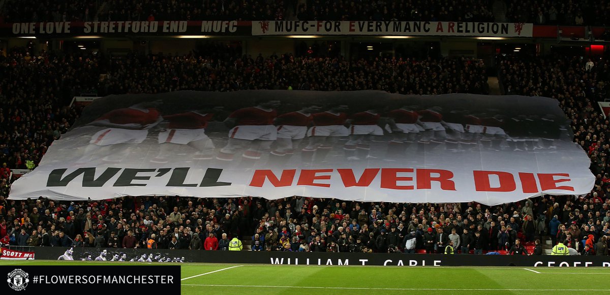 ManUtd's tweet image. We'll never forget them.

#FlowersOfManchester