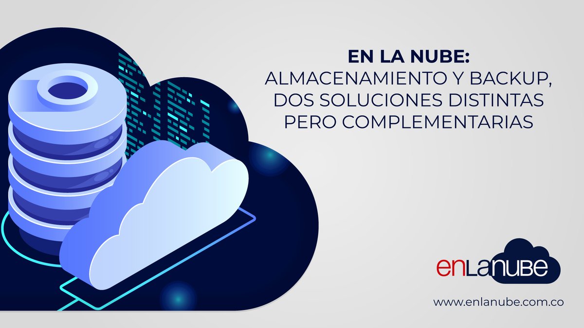 enlanubecol's tweet photo. ¿Qué es el almacenamiento en la nube? ¿qué es el BackUP?
¿cómo se beneficia mi empresa con cada una de estas soluciones?
Conozca con Enlanube cada una de las características de estas dos soluciones y los beneficios que estas le otorgan a su negocio:
https://t.co/44vO9LTNmA https://t.co/yi066v811x