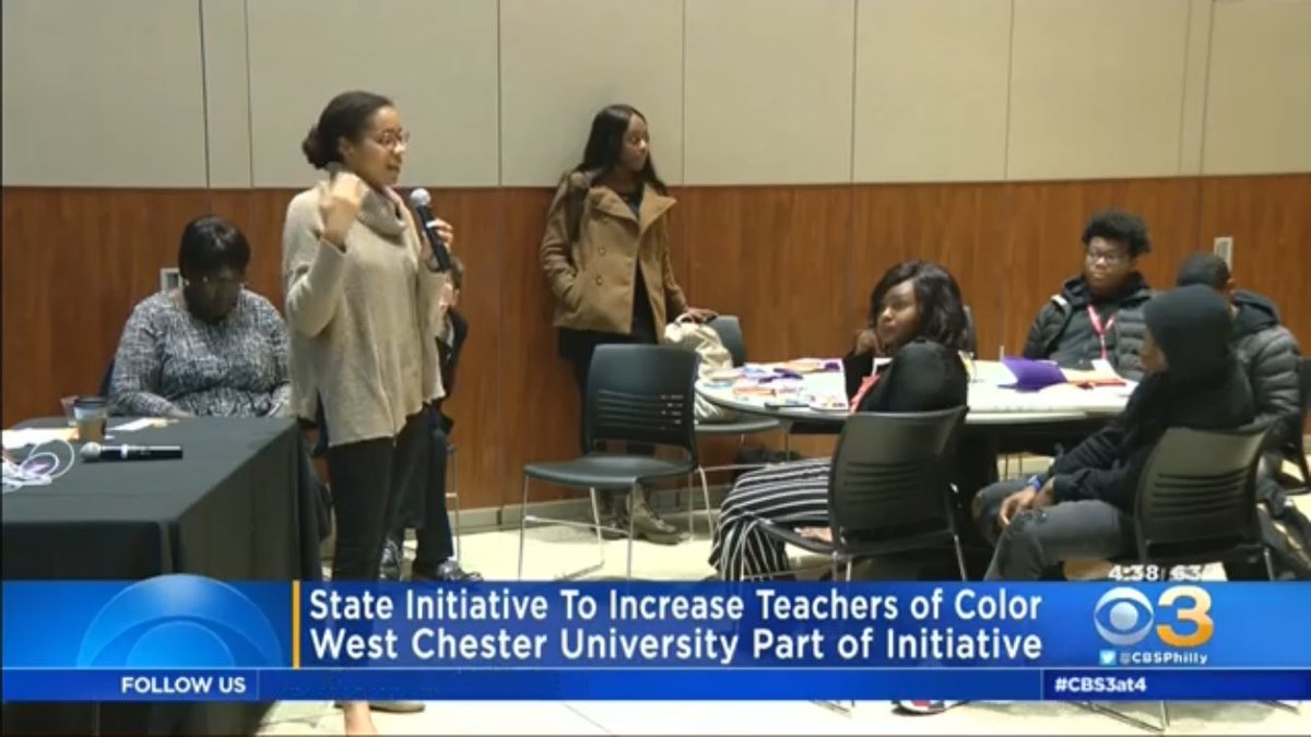SatoriaJohnson's tweet photo. What an honor it is to speak at an event to empower prospective educators of color, to have a role in helping to diversify the PA education system, speak on the power of representation, and be featured on the news for doing such powerful work. https://t.co/3H9HXp8xMs
