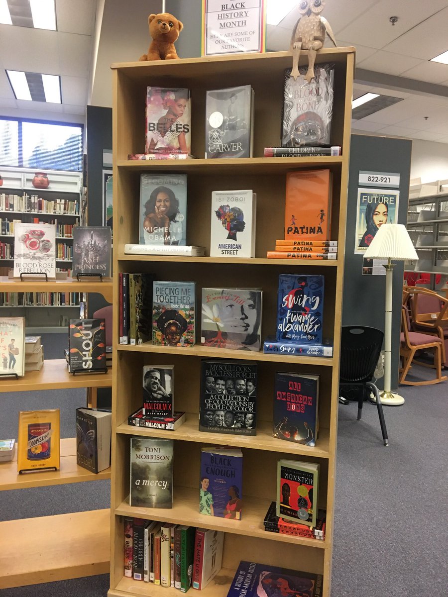 Black History Month! Check out some titles in the library today!