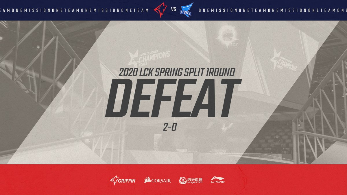 TeamGriffinLoL's tweet photo. 📍GRF Match Result vs AF

오늘 경기 승리하지 못했습니다. 다음 경기에서는 부족한 점 보완하여 좋은 모습 보여드리겠습니다. 
응원해주신 팬분들 감사드립니다.

Griffin did not win today. We will come back with a better game next match.
Thank you for your support.

#FlyGriffin #OTOM https://t.co/ENLafRJv0n