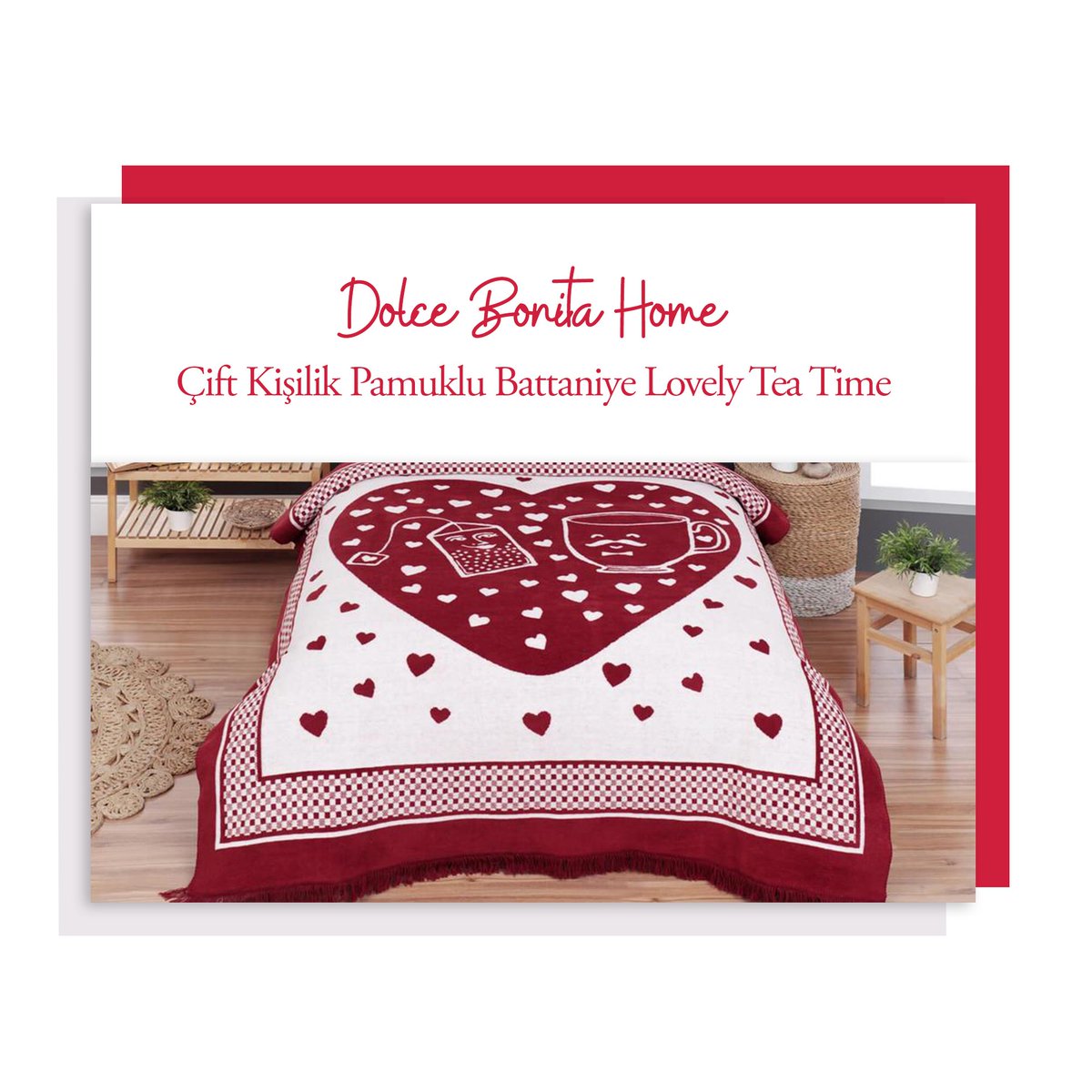 Dolce Bonita Lovely Tea Time battaniye ile sevgililer günü hediyenizi son dakikaya bırakmayın!
Hemen sipariş vermek için;
bit.ly/2Uv4Gle