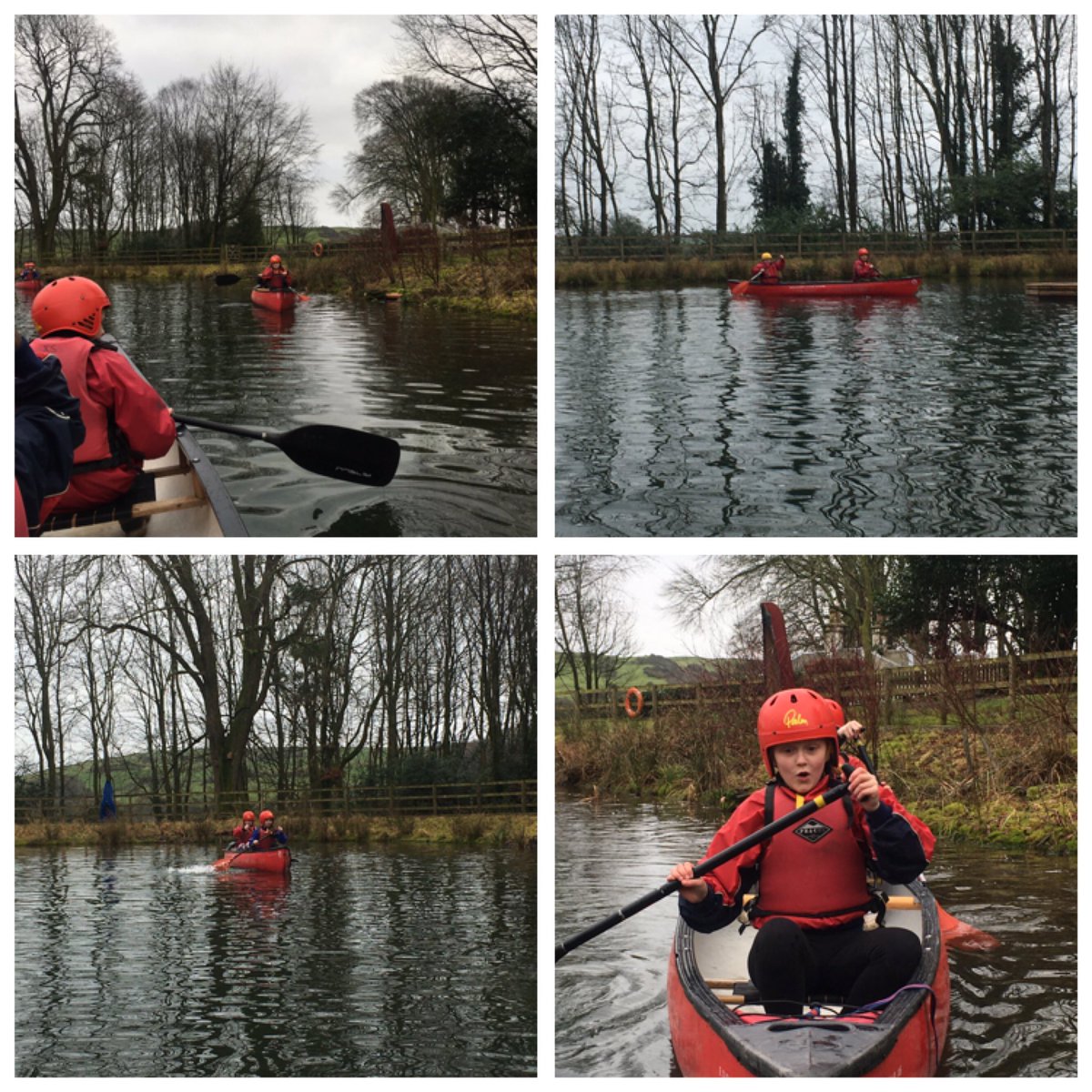 miss_mccullim's tweet photo. Final morning activity for the red group was canoeing. #tteamwork #messingaboutinthewater @StMonicaMilton @Abernethy https://t.co/DCBXPCoT8S
