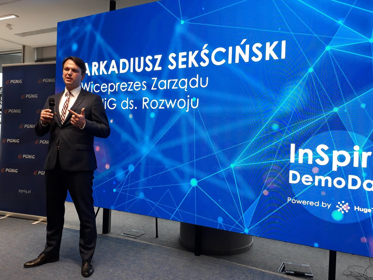 Wiceprezes #PGNiG <a href="/ArkadSekscinski/">Arkadiusz Sekściński</a>: We współpracy z akceleratorem #HugeTECH oczekujemy konkretnych efektów. Kluczowe będą pilotaże wybranych projektów, a po pomyślnych testach – możliwość komercyjnego wykorzystania i wdrożenie #startupy #innowacje #InspireDay #DemoDayHugeTECH