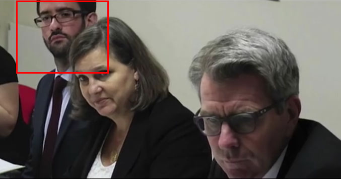 11. in this photo you have:- Eric Ciaramella - left- with Victoria Nuland - State Dept, (under John Kerry)- US Ambassador in Ukraine, Geoffrey Pyatt photo of 2014Eric Ciaramella speaks Ukrainian and Russian fluently.