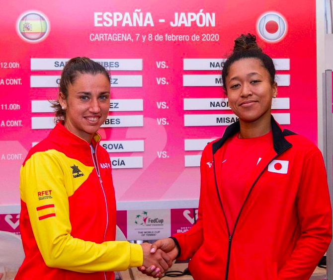 BJKCup's tweet photo. @harriet_dart @HeatherWatson92 @KuzmovaViktoria @BelindaBencic @Bandreescu_ @geniebouchard @kikibertens @SabalenkaA @Arantxarus @elise_mertens @PutintsevaYulia 🇪🇸 Spain vs Japan 🇯🇵

Sorribes Tormo vs Osaka
Suarez Navarro vs Doi

Suarez Navarro vs Osaka
Sorribes Tormo vs Doi

Bolsova Zadoinov/Garcia-Perez vs Aoyama/Shibahara

#FedCup 📸 @RFETenis https://t.co/aLF9lY8oCC