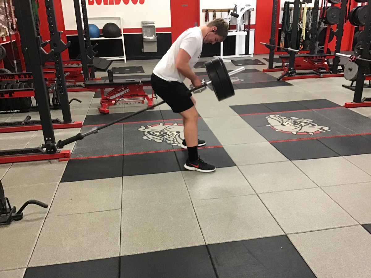 Congrats to Lucas Gerdes and his hard work. 
New Maxes: 
- Squat: up 25 lbs
- Bench: up 10 lbs

Keep working hard. <a href="/ckgerdes/">Courtney Gerdes</a>